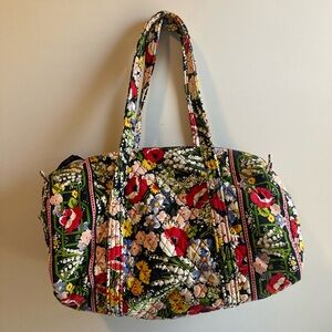 Floral Quilted Women's Bag/ Vera Bradley Duffel Tote Weekender